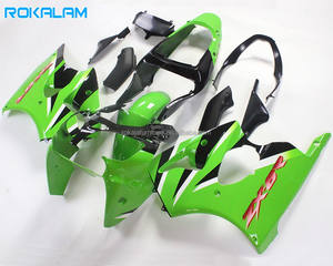 Kit de Carenado Verde para <span class=keywords><strong>Kawasaki</strong></span> Ninja ZX-6R 2000 2001 <span class=keywords><strong>2002</strong></span>, Kit de Carrocería ABS ZX636 <span class=keywords><strong>636</strong></span> 00 01 02 ZX6R, Piezas de Repuesto para Motocicleta - Product Image 1