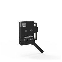 Sensor Fotoelektrik Refleksi Terbatas Sense Beam Jarak Deteksi 2-15mm Perlindungan IP67 Output NPN/PNP Sensor Optik Tipis