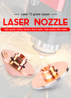 Buse de découpe laser 28 mm à double couche en cuivre chromé pour tête de découpe laser à fibre