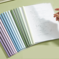 Carpeta de archivos de papel A4 A3, carpeta de archivos transparente de plástico, carpeta de archivos de abrazadera de varilla gruesa de gran capacidad