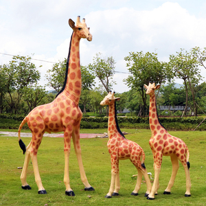 Vilead — figurines d'animaux en résine, statue en fibre de verre, <span class=keywords><strong>girafe</strong></span>, éléphant, pour décoration de <span class=keywords><strong>bar</strong></span>, magasin, prix d'usine - Product Image 4