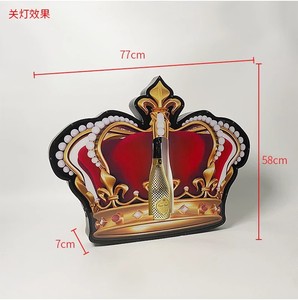 Presentador de Botellas LED Recargable con Forma de Corona, Ecológico, Contemporáneo, con Luces Intermitentes, para Bar, KTV, Bodas, con Logotipo Personalizado - Product Image 5