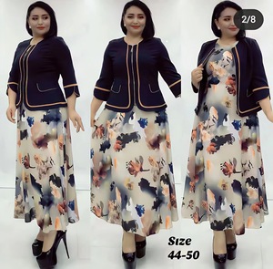 Signore bella donna abiti lunghi da chiesa con due pezzi formali da indossare - Product Image 1