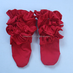 ถุงเท้าเด็กแรกเกิด0-16ปีถุงเท้าผ้าฝ้ายสีล้วนมีระบายสำหรับเด็กผู้หญิง - Product Image 6