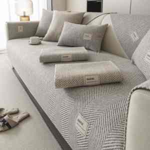 Coussin de <span class=keywords><strong>canapé</strong></span> en lin <span class=keywords><strong>anti</strong></span>-rayures housse de <span class=keywords><strong>canapé</strong></span> résistante aux chats protecteur de <span class=keywords><strong>canapé</strong></span> toutes saisons pour siège et dossier - Product Image 3