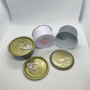 Boîtes de conserve en métal pour la conservation de la viande en vrac de Chine, 100/130/200 grammes, rondes, 2 pièces, vides, boîtes de conserve en métal pour sardines à vendre - Product Image 3