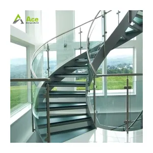 Escadas Curved Staircase Escadas With Fashion Appearance Circular Staircase