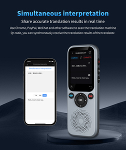 Dispositif de traduction vocale 2 pouces <span class=keywords><strong>Chat</strong></span> GPT Multi-langues S20 Dispositif de traduction intelligent en temps réel pour les voyages internationaux et les apprenants - Product Image 2