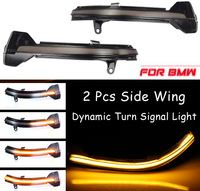 Pour 5 6 7 Series F10 F11 F07 F06 F12 F13 clignotant dynamique LED aile latérale rétroviseur indicateur clignotant séquentiel