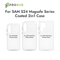 Casing HP Prosub 3D 2-in-1 Magnetik TPU+PC Sublimasi untuk Seri S24 dengan Perlindungan 360 dan Cetak Kustom