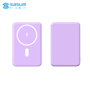 Sasum 5000mAh Power Bank <span class=keywords><strong>Ultra</strong></span> Tipis Magnetik Slim Pengisian Daya Nirkabel Suhu Rendah - Product Image 1