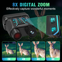 Binoculares de Caza con Visión Térmica Nocturna Infrarroja NV2183 con Zoom 8X, Pantalla HD de 4.5 Pulgadas, Resistentes al Agua para Grabación de Video 4K