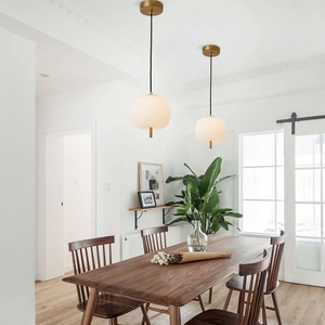 SKD Sunsir Modern Pendant Lamp Opal Glass Pendant Light <b>Chandelier</b> Contemporary Hanging Lamp - Product Image 5