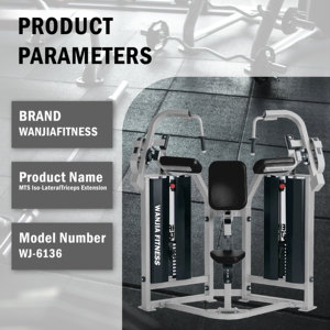 Macchina per Estensione Tricipiti Iso-Laterale con Pesi a Perni per Palestre Commerciali, Sviluppo Efficace dei Braccia - Product Image 2