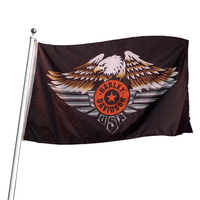 Drapeaux publicitaires promotionnels personnalisés en polyester avec impression numérique, écologiques et portables, de haute qualité