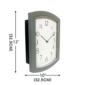インフィニティタイムレトロ壁掛け時計長方形形状10インチ玄関装飾クォーツベース卸売長方形時計 - Product Image 2