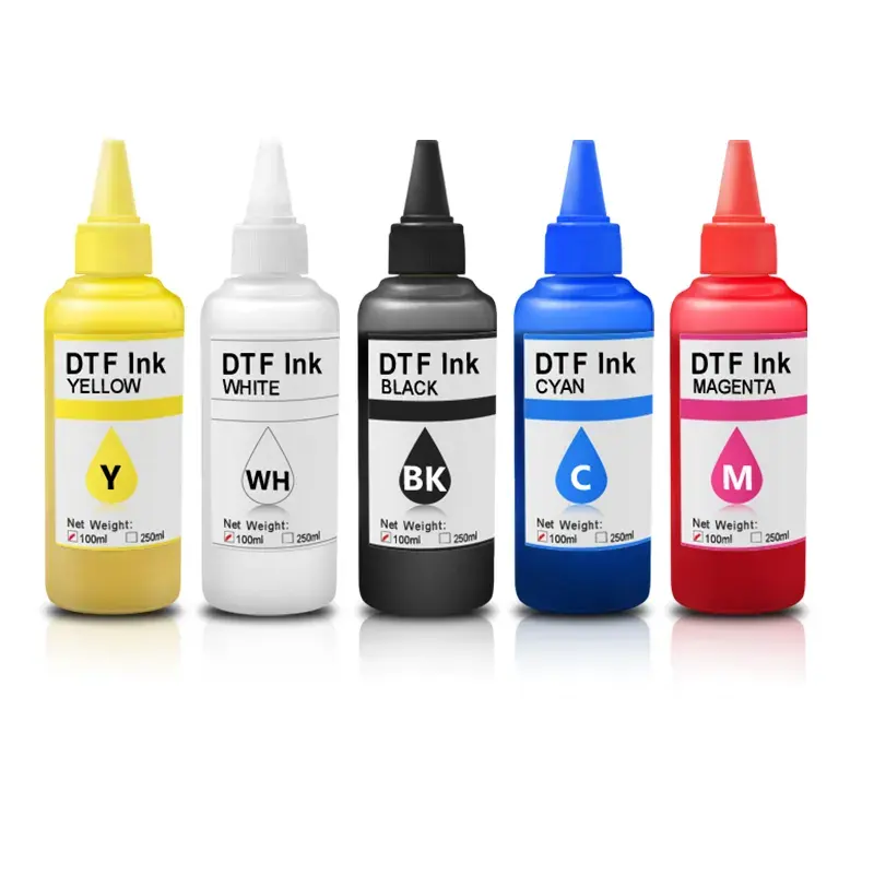 DTF Ink Premium 6x100ml Heat Transfer Ink Conversion Kit Refill for Epson L1800, R2400, L800, 1430, P400,P800,R2000,XP-15000