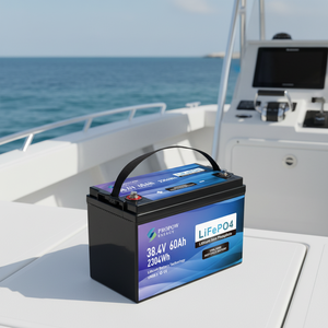 Batería de Litio Marina de Ciclo Profundo NMEA 2000, Impermeable IP67, 12V-96V, 50Ah, 60Ah, 100Ah, 105Ah, 150Ah, 200Ah, para Embarcaciones Eléctricas - Product Image 1