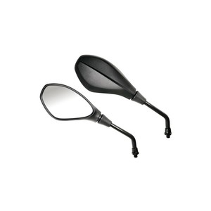 Par de espejos retrovisores para accesorios de motocicleta, color negro, ajuste universal - Product Image 1
