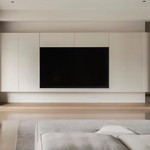 Meuble TV moderne en bois blanc, rangement, présentoir, armoire murale, meubles de maison, luxe, LED, bois, salon, meuble TV - Product Image 1