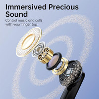 Écouteurs sans fil TWS, écouteurs Bluetooth 5.3 intra-auriculaires, écouteurs stéréo Hi-Fi, écouteurs avec réduction de bruit ANC ENC