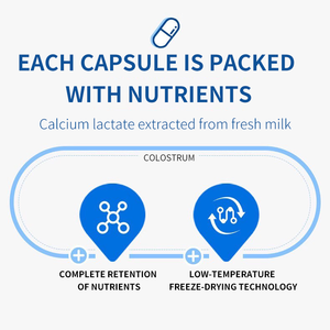 Integratore di calcio colostro ad alto costo-efficace per adulti Formula di rafforzamento osseo per persone di mezza età e anziani - Product Image 6