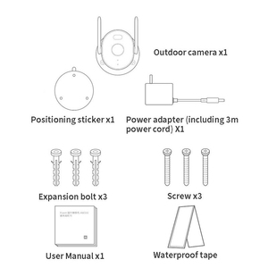 กล้องกลางแจ้งอัจฉริยะ Wi-Fi <span class=keywords><strong>AW300</strong></span>ของแท้กล้องเว็บแคมสำหรับกลางคืน2K IP66กันน้ำ - Product Image 3