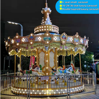 Parc d'attractions à thème Centre commercial Carrousel Ride Attraction Indoor Outdoor Merry Go Round for Kids Adult Carrousel à vendre