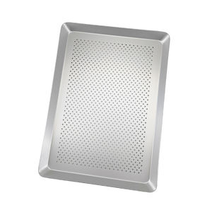 Plat à pâtisserie en aluminium anodisé pour four domestique, 35x25cm, 40x30cm, coins arrondis, <span class=keywords><strong>plaque</strong></span> à pâtisserie perforée en alliage d'aluminium, plateau à pain pour four - Product Image 4