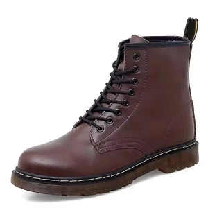 BABALA Ankle &amp; <strong>Bootie</strong> Comfort Cool Platform <strong>Shoes</strong> Modern High End Chunky Heel Sneakers Round Toe Leather Winter Boots - Product Image 3