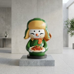 Statua in Resina di Fibra di Vetro Impermeabile a Grandezza Naturale Personalizzata JM, Scultura IP di Grandi Dimensioni per Centri Commerciali e Strade Commerciali - Product Image 4