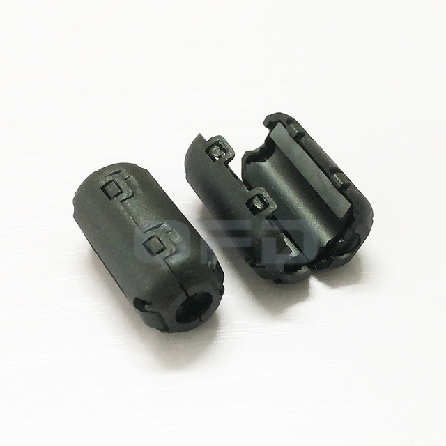 5mm Clip-On Ferrite Ring Core Noise Suppressor for EMI RFI Clip Cable Active Components Filters