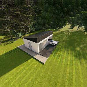 Conteneur de stockage mobile moderne en panneaux sandwich préfabriqués, étanche et facile à installer, avec porte à enroulement pour garage ou abri de voiture - Product Image 5