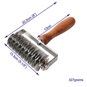 Rouleau à pâtisserie professionnel en acier inoxydable, écologique, compatible lave-vaisselle, pour la pâtisserie, les biscuits, les tartes et les croûtes - Product Image 3