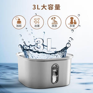 Fontaine à eau pour chat en acier inoxydable avec robinet, distributeur automatique pour chiens et chats, fontaine à boire pour animaux de compagnie d'intérieur, détachable - Product Image 3