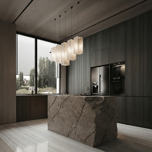 Muebles de Sala de Estar Modernos y Lujosos Personalizados Directo de Fábrica con Iluminación LED Cálida y Suave de Mármol, Tamaño/Color/Opciones Personalizables - Product Image 1