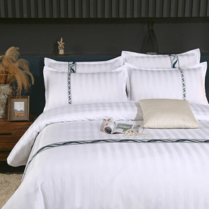 Hotel Polyester Bedding <strong>Set</strong> <strong>Reactive</strong> <strong>Print</strong> Pillowcase Quilt Cover Cotton <strong>Bedsheet</strong> <strong>Sets</strong> Queen King Size Custom - Product Image 2