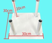 Haute qualité luxe géant fleur artificielle Base fixe papier fleur soie fer peinture Base ronde mariage événement fenêtre affichage