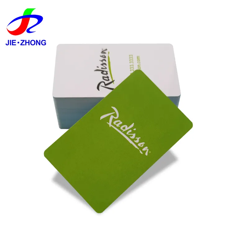 Individuelle CR80 Kreditkartengröße PVC RFID NFC-Chip Sensor Smart Card Hersteller