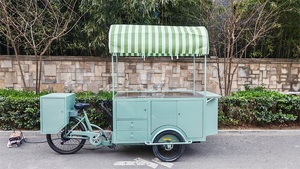 Tricycle mobile d'extérieur pour la livraison de nourriture, polyvalent 2-en-1, vélo et chariot à pousser, passage sans effort entre une remorque de vélo et un chariot à pousser - Product Image 6