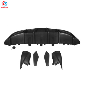 Accessori <span class=keywords><strong>auti</strong></span> di alta qualità Vorsteine Style paraurti posteriore in fibra di carbonio labbro diffusore posteriore per <span class=keywords><strong>tesla</strong></span> Model Y 2019 2020 2021 - Product Image 4