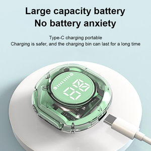 Tai nghe không dây trong suốt giảm tiếng ồn trò chơi Tai nghe <span class=keywords><strong>bluetooth</strong></span> 5.3 tai nghe với đèn thở - Product Image 4