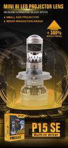Mini projecteur LED H4, lentille 110W 13000LM 6500K, lecteur externe, conduite sécurisée en voiture, projecteur LED avant, lentille pour motos - Product Image 2