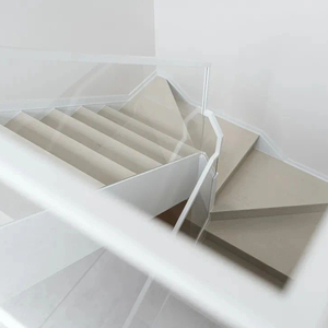 Ect nóng bán đúp ráp dây cầu thang gỗ Tread kính lan can cầu thang - Product Image 2