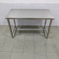 Table de travail en acier inoxydable 201/304, revêtement en poudre de qualité alimentaire, pieds réglables en hauteur, vente directe d'usine, cuisine commerciale