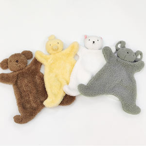 Wolifeオリジナルデザイン新着短納期新生児セキュリティブランケットラブリーベビー掛け布団おもちゃクマ動物ガラガラ - Product Image 5