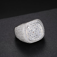 Bague pour homme en or massif 9K-18K avec diamants de laboratoire certifiés IGI, couleur E, pureté VVS VS, 6,2 carats, sertis en grappe et baguettes