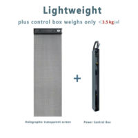 Écran LED transparent flexible P6.2, 90 % de transparence, 1080P, lisible en plein soleil, HDR pris en charge, musée scientifique