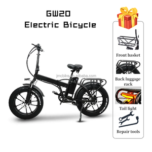 Vélo électrique pliable à pneus gras avec moteur de moyeu arrière en alliage d'aluminium à batterie au lithium <span class=keywords><strong>750W</strong></span>, 7 vitesses, pneus CST 20*4.0, 3 modes de conduite - Product Image 3