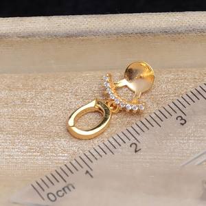 ฐานจี้เงินแท้ S925 ชุบเงิน สำหรับงาน DIY รูปทรงกลวง ใส่ไข่มุกได้ ใช้ได้กับสายยาว 8-9 นิ้ว รุ่น 5708 อุปกรณ์ทำเครื่องประดับ ห่วงเชื่อมต่อ บรรจุในถุง - Product Image 3